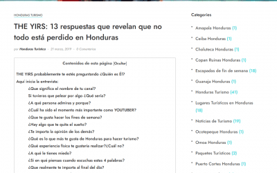 THE YIRS: 13 respuestas que revelan que no todo está perdido en Honduras – Honduras Turistica